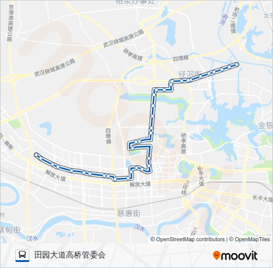 h94路路线:日程,站点和地图-田园大道高桥管委会