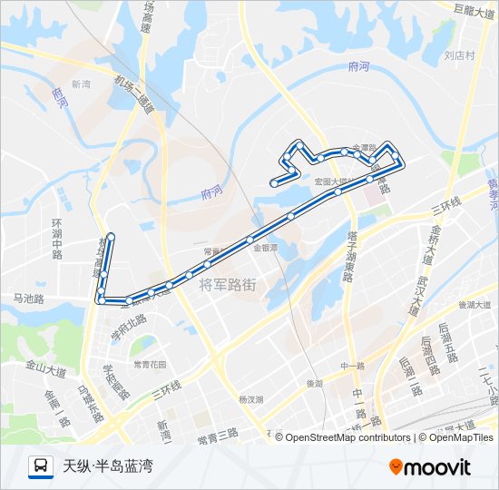 公交H95路的线路图