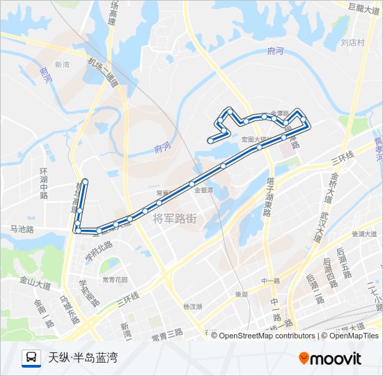 公交H95路的线路图