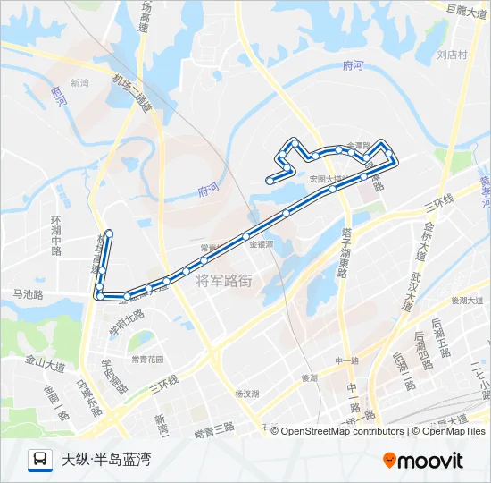 公交H95路的线路图
