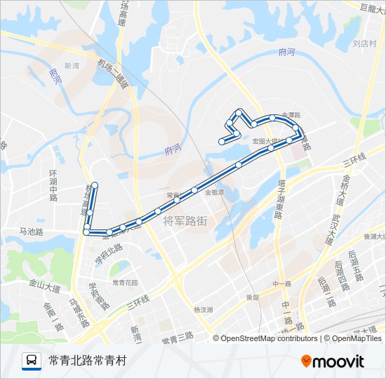 公交H95路的线路图