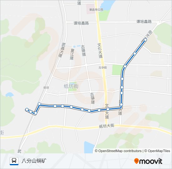 公交江夏4路的线路图