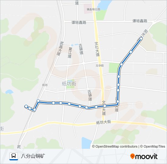 公交江夏4路的线路图