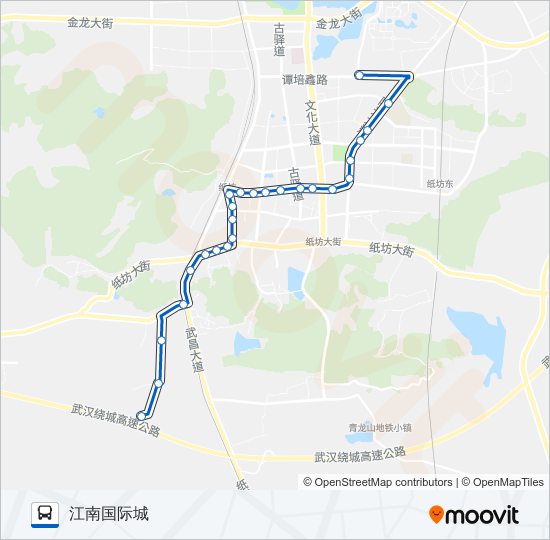 公交江夏7路的线路图