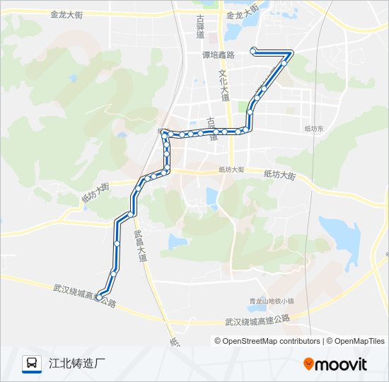 公交江夏7路的线路图