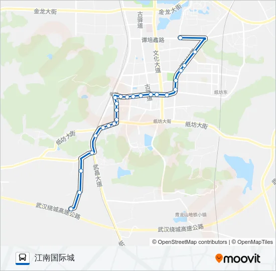 江夏7路 Bus Line Map