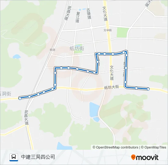 江夏J9路 Bus Line Map
