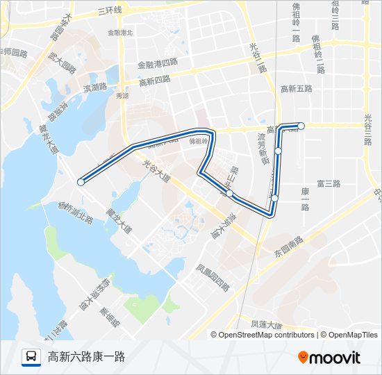 公交116空调路的线路图