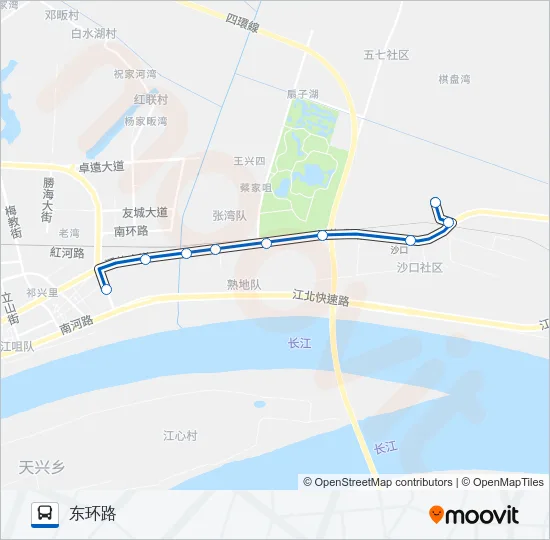 公交212区间路的线路图