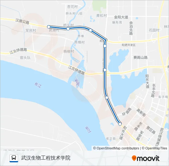 公交232区间路的线路图