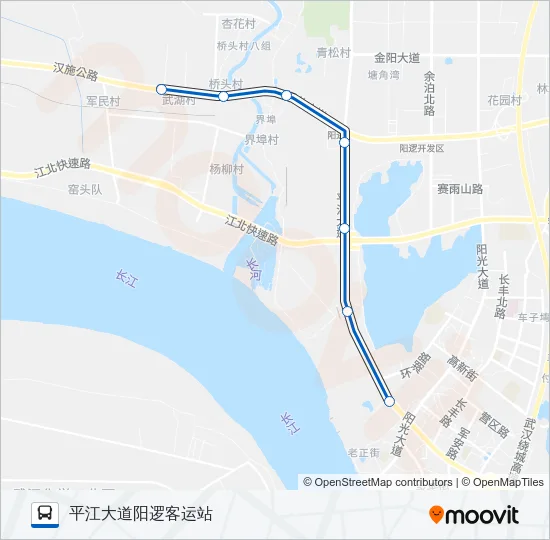 232路区间 Bus Line Map