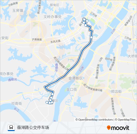 公交272空调路的线路图
