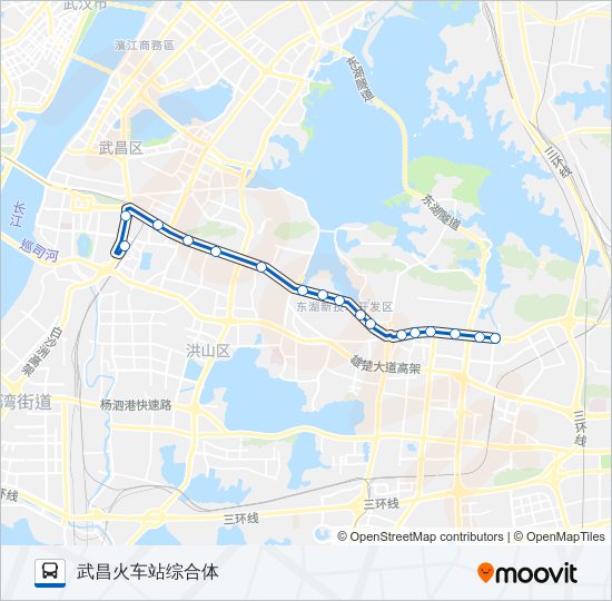 公交518区间路的线路图