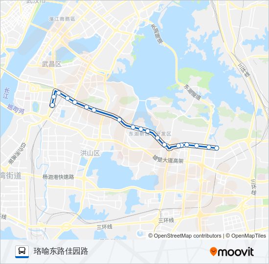 公交518区间路的线路图