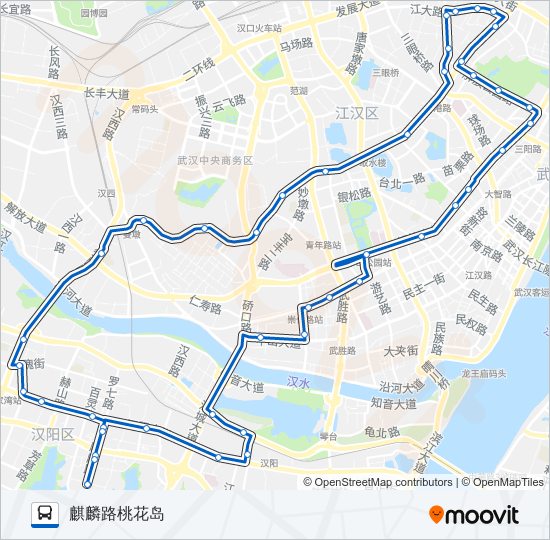 公交808内环路的线路图