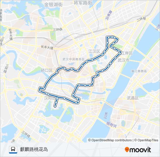 808路外环 bus Line Map