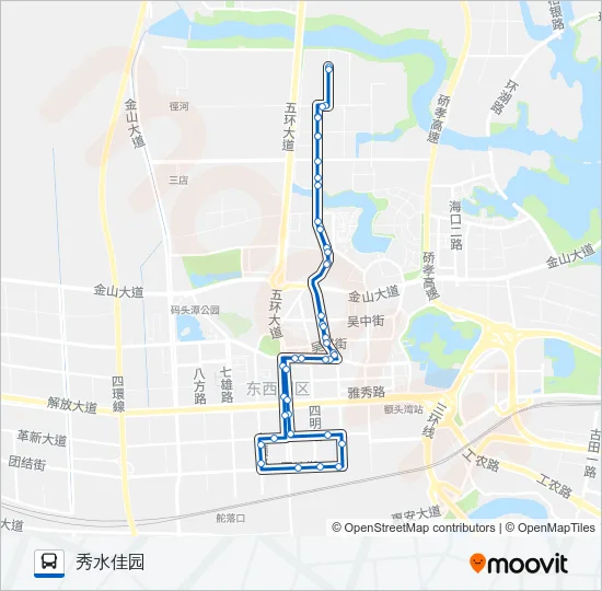 H83路环线 Bus Line Map