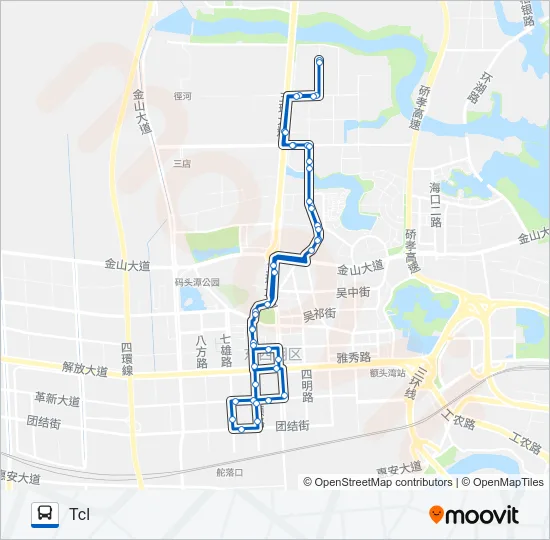H84路环线 Bus Line Map