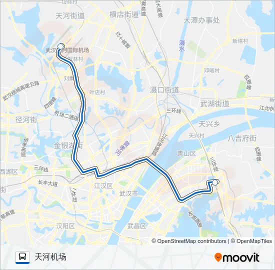 机场巴士三线 Bus Line Map
