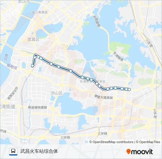 518路通宵车 Bus Line Map