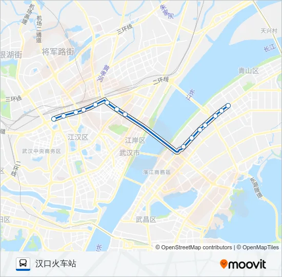 545路通宵车 Bus Line Map