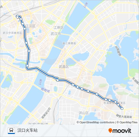 公交703通宵线路的线路图