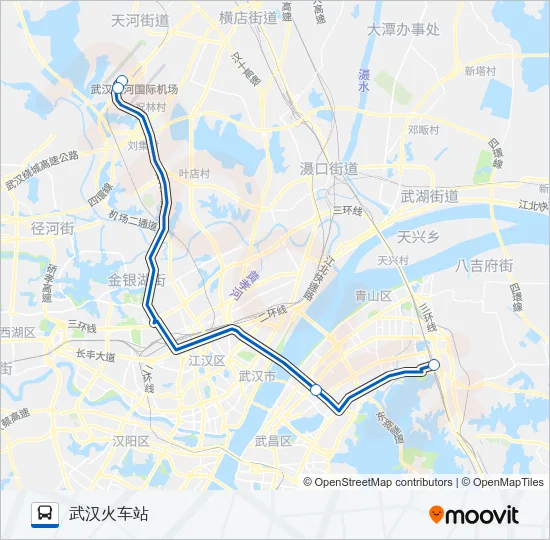 机场巴士5号线 Bus Line Map