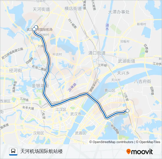 机场巴士5号线 Bus Line Map