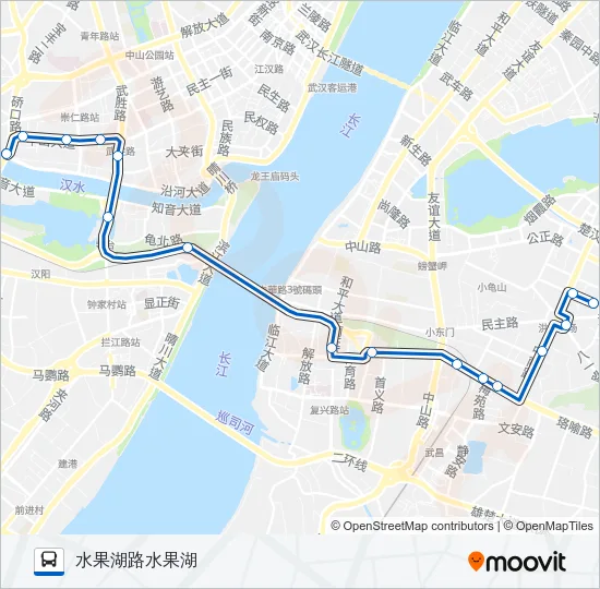 电1路 Bus Line Map