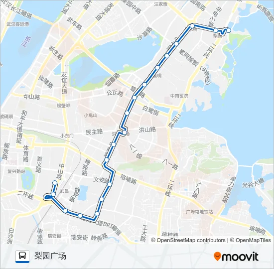 电车8路 Bus Line Map