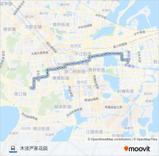 公交2路的线路图