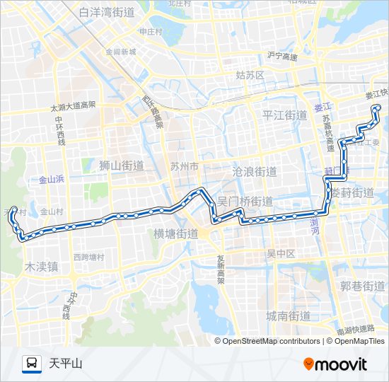 公交4路的线路图