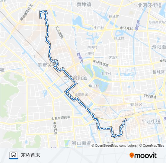 公交34路的线路图