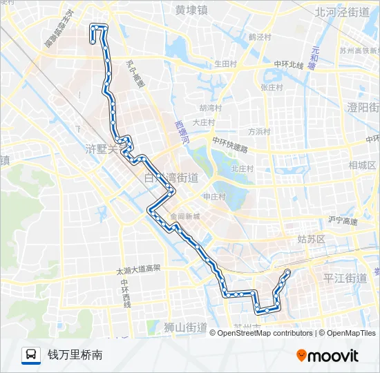 公交34路的线路图