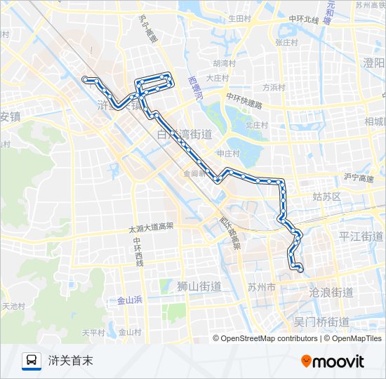 公交36路的线路图