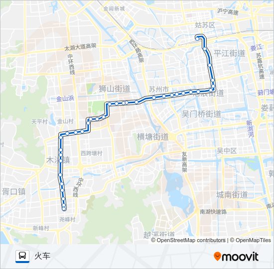 公交38路的线路图