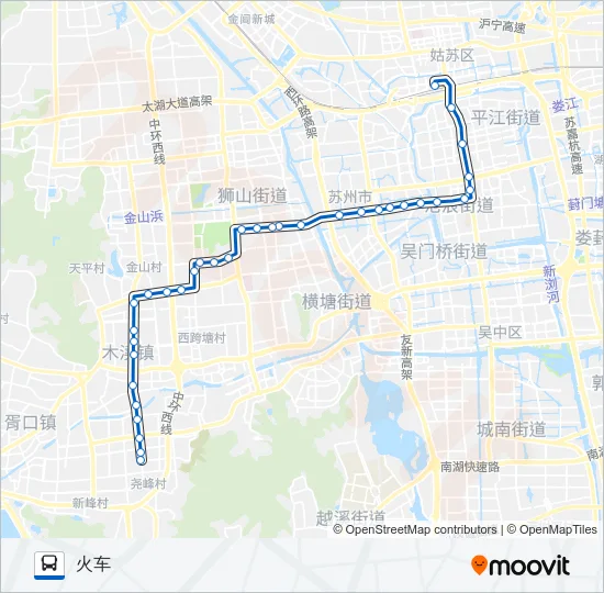 公交38路的线路图