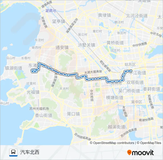 公交44路的线路图