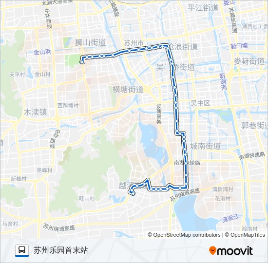 公交51路的线路图