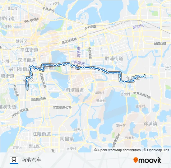 52路 Bus Line Map