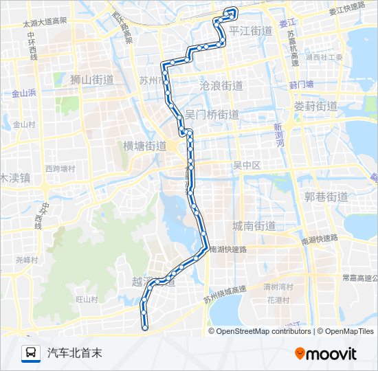 54路 bus Line Map
