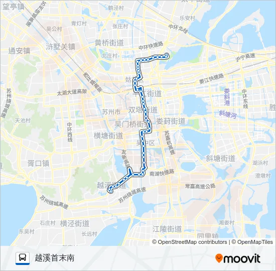公交55路的线路图