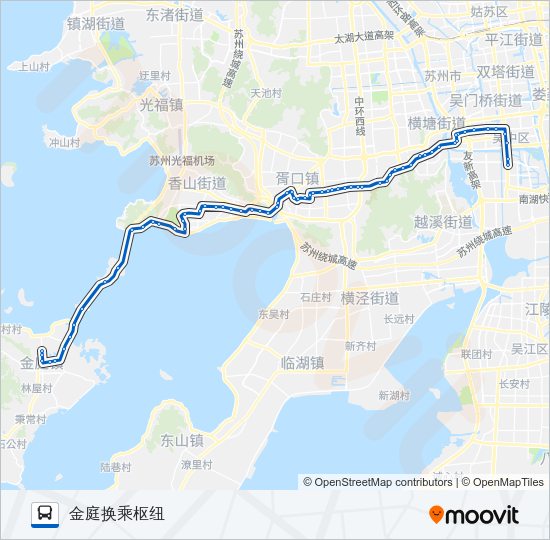 公交58路的线路图