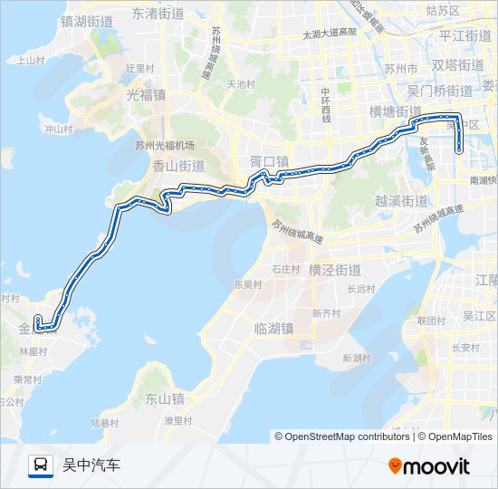 公交58路的线路图