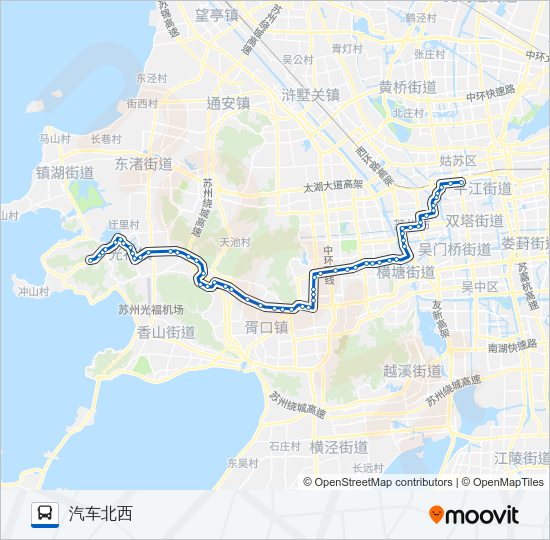 公交64路的线路图