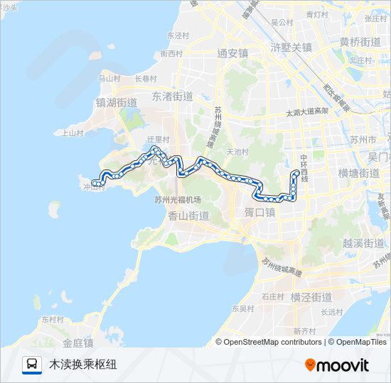 公交65路的线路图