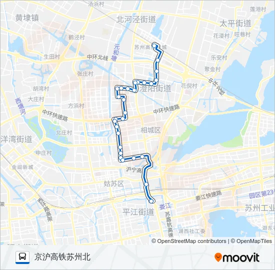 77路 Bus Line Map