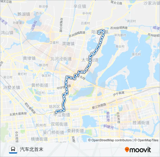86路 Bus Line Map