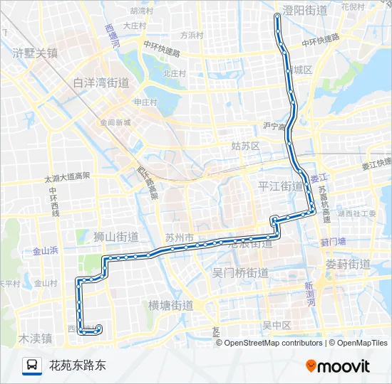 公交89路的线路图