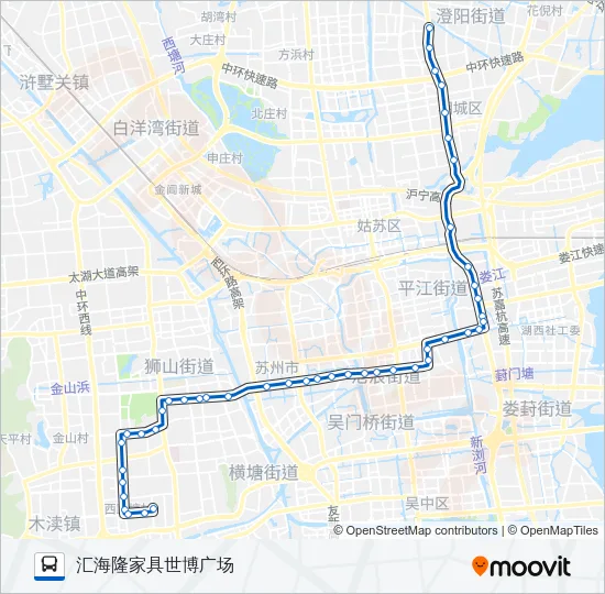 公交89路的线路图
